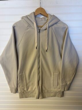 Vuori Restore Cream Zip-Up Hoodie Jacket